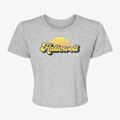 Hallowell Maine Sublime Sunset Women's Crop Top additional view 1