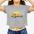 Monroe Utah Sublime Sunset Women's Crop Top additional product view 3