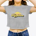 Mapleton Maine Sublime Sunset Women's Crop Top additional product view 3