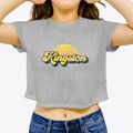 Kingston New Jersey Sublime Sunset Women's Crop Top additional view 3