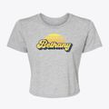 Bethany Illinois Sublime Sunset Women's Crop Top additional product view 1