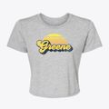 Greene Iowa Sublime Sunset Women's Crop Top additional view 1