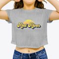 Red River New Mexico Sublime Sunset Women's Crop Top additional view 3