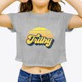 Trilby Florida Sublime Sunset Women's Crop Top additional view 3