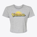 Gainesville Texas Sublime Sunset Women's Crop Top additional product view 1