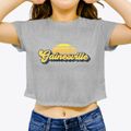 Gainesville Texas Sublime Sunset Women's Crop Top additional product view 3