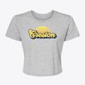 Creston Nebraska Sublime Sunset Women's Crop Top additional product view 1