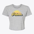 Palmer Iowa Sublime Sunset Women's Crop Top additional view 1