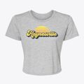 Haynesville Maine Sublime Sunset Women's Crop Top additional view 1