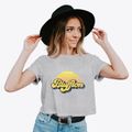 Bluffton Indiana Sublime Sunset Women's Crop Top additional view 2