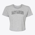 East Lansing Michigan Trendy Block Women's Crop Top additional view 1