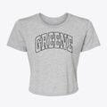 Greene Iowa Trendy Block Women's Crop Top additional view 1