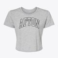 Afton Iowa Trendy Block Women's Crop Top additional view 1