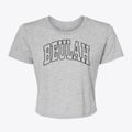 Beulah Michigan Trendy Block Women's Crop Top additional view 1