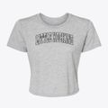 Little Hocking Ohio Trendy Block Women's Crop Top additional view 1
