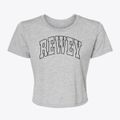 Rewey Wisconsin Trendy Block Women's Crop Top additional view 1