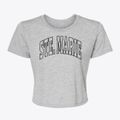 Ste. Marie Illinois Trendy Block Women's Crop Top additional view 1