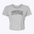 Pittsburgh Pennsylvania Trendy Block Women's Crop Top additional view 1