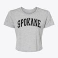 Spokane Washington Varsity Women's Crop Top additional product view 1