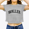 Waller Texas Varsity Women's Crop Top additional product view 3