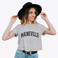 Maineville Ohio Varsity Women's Crop Top additional product view 2