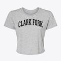 Clark Fork Idaho Varsity Women's Crop Top additional product view 1