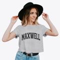 Maxwell Nebraska Varsity Women's Crop Top additional product view 2