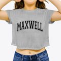 Maxwell Nebraska Varsity Women's Crop Top additional product view 3