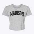 Madison New Jersey Varsity Women's Crop Top additional view 1