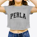 Perla Arkansas Varsity Women's Crop Top additional product view 3