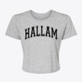 Hallam Nebraska Varsity Women's Crop Top additional product view 1
