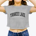 Yankee Lake Ohio Varsity Women's Crop Top additional view 3