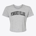 Pewaukee Village Wisconsin Varsity Women's Crop Top additional view 1
