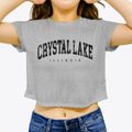 Crystal Lake Illinois Urban Vibe Women's Crop Top additional view 3