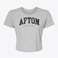 Afton Wyoming Urban Vibe Women's Crop Top additional view 1
