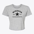 Windsor Massachusetts Star Women's Crop Top additional view 1