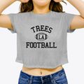 Trees Louisiana Football Women's Crop Top additional view 3