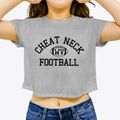 Cheat Neck West Virginia Football Women's Crop Top additional view 3