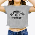 Flemington New Jersey Football Women's Crop Top additional view 3