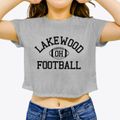 Lakewood Ohio Football Women's Crop Top additional view 3