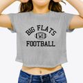 Big Flats Wisconsin Football Women's Crop Top additional view 3
