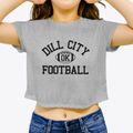 Dill City Oklahoma Football Women's Crop Top additional view 3