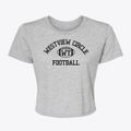 Westview Circle Wyoming Football Women's Crop Top additional view 1