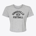 Somerville New Jersey Football Women's Crop Top additional view 1