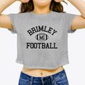 Brimley Michigan Football Women's Crop Top additional view 3