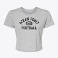 Ocean Point Maine Football Women's Crop Top additional view 1