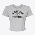 White Oak Iowa Football Women's Crop Top additional view 1