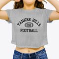 Yankee Hills Ohio Football Women's Crop Top additional view 3