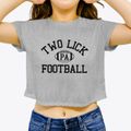 Two Lick Pennsylvania Football Women's Crop Top additional view 3
