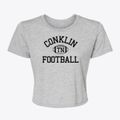 Conklin Tennessee Football Women's Crop Top additional view 1